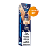 blu bar Starter Kit Rechargeable Device + Creamy Tobacco Pod Vape 1000 - 2ml