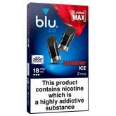 Blu 2.0 Strawberry Ice Vape Pods 18mg/ml 2 Pack