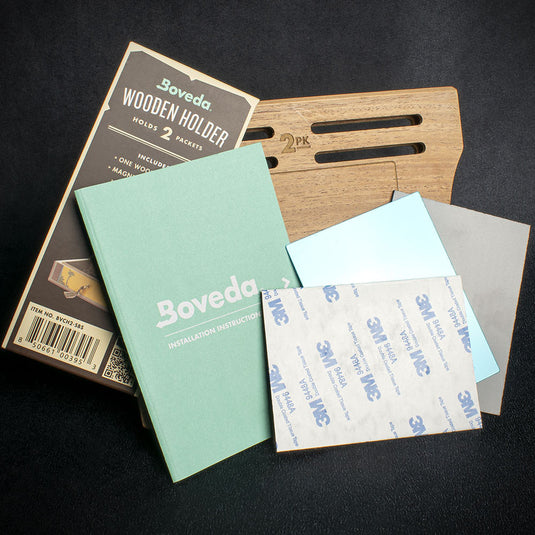 Boveda Cedar Holder for Humidors Slim - Holds 2 Packs