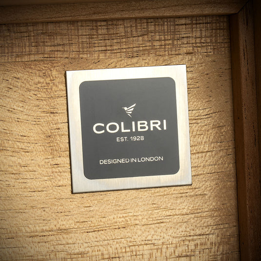 Colibri Quasar Desktop Humidor Blue - 40/45 Cigar Capacity