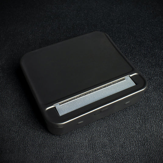 "Cool" Adjustable Black Metal Automatic Rolling Box - Cloth Blind