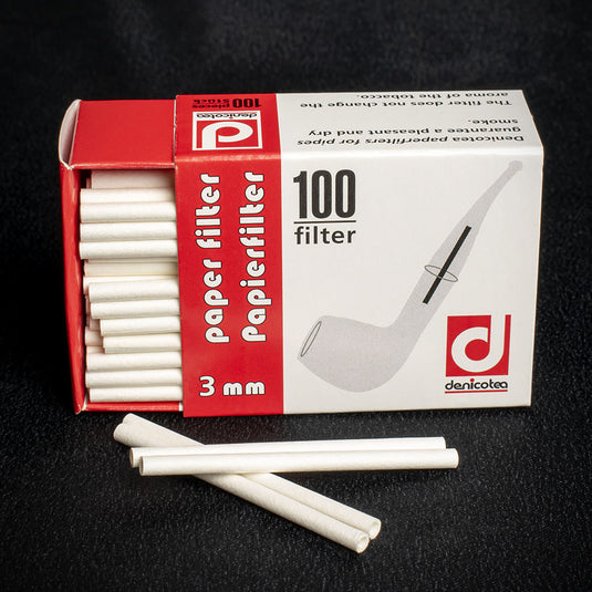 Denicotea Paper Pipe Filters 3mm - Pack of 100