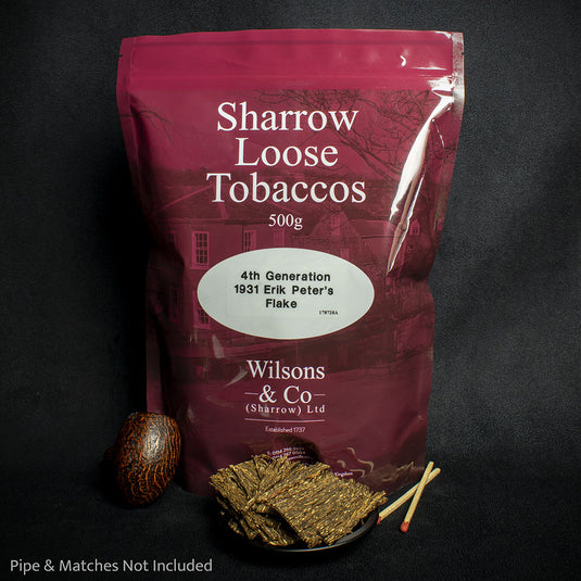 Erik Stokkebye 4th Generation 1931 Erik Peter's Flake Pipe Tobacco - 25g Loose