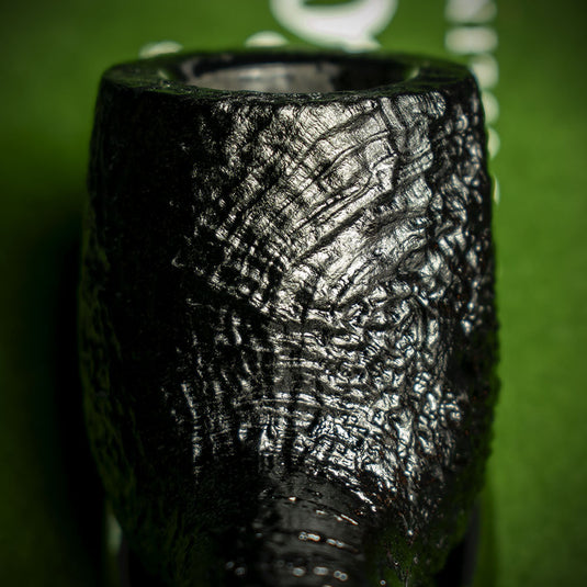 Peterson of Dublin Dracula Sandblasted Briar Smoking Pipe - Shape No.106