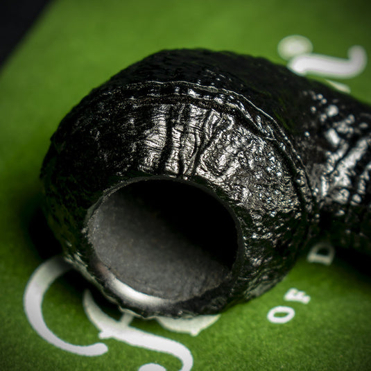 Peterson of Dublin Dracula Sandblasted Briar Smoking Pipe - Shape No.999
