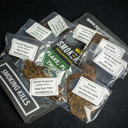 Pipe Tobacco Sample Pack - Flake, Plug & Twist