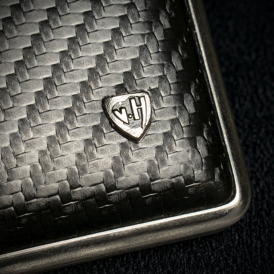Vom Hofe Cigarette Case Kingsize Black Carbon Weave