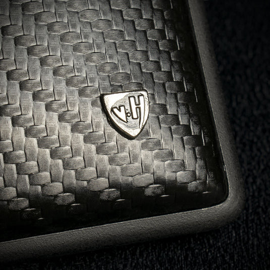 Vom Hofe Cigarette Case Kingsize Black Carbon Weave