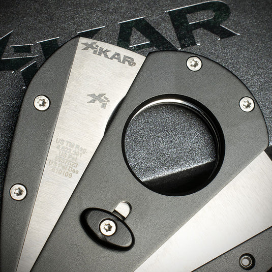 Xikar Xi-1 Black Anodised 100BK Double Blade Guillotine Cigar Cutter