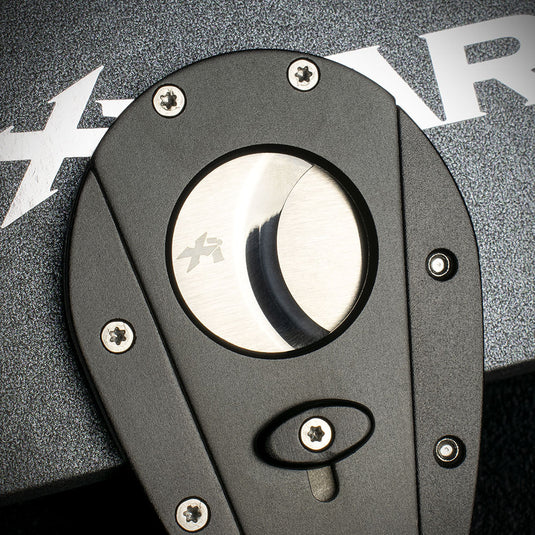Xikar Xi-1 Black Anodised 100BK Double Blade Guillotine Cigar Cutter