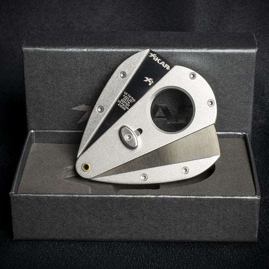 Xikar Xi-1 Silver 100SL Double Blade Guillotine Cigar Cutter