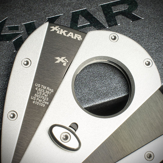 Xikar Xi-1 Silver 100SL Double Blade Guillotine Cigar Cutter