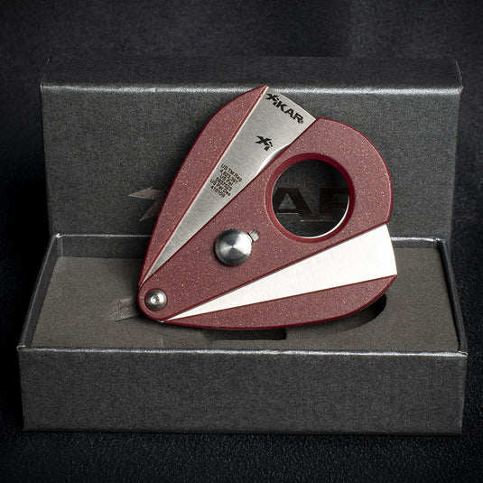 Xikar Xi-2 Bloodstone Red Fibreglass 200RD Double Blade Guillotine Cigar Cutter