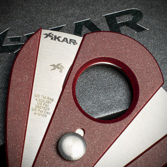Xikar Xi-2 Bloodstone Red Fibreglass 200RD Double Blade Guillotine Cigar Cutter