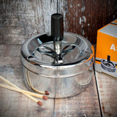 Smoke-King | Spinner Ashtray Polished Chrome | 9cm