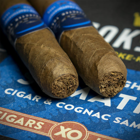 Sample Bag - J. Cortes Sumatra Tubed Cigars & Hine Cigar Reserve Cognac 5cl Miniature