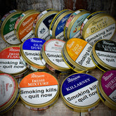 Empty Round 50g Pipe Tobacco Tin - Random Selection