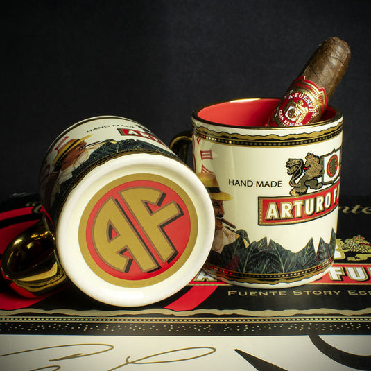 Arturo Fuente 4 Espresso Mug Set + Short Story Cigar