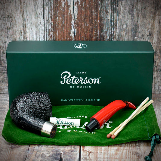 Dracula Sandblasted Briar Pipe By Peterson of Dublin - Shape No.69