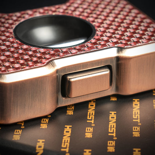 Honest "V" Cigar Cutter - Rose Check
