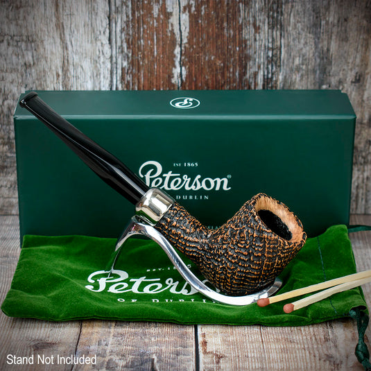 Arklow Sandblasted Briar Pipe By Peterson of Dublin - Shape 107 (9mm)