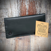 Black Leather Handroller's Wallet