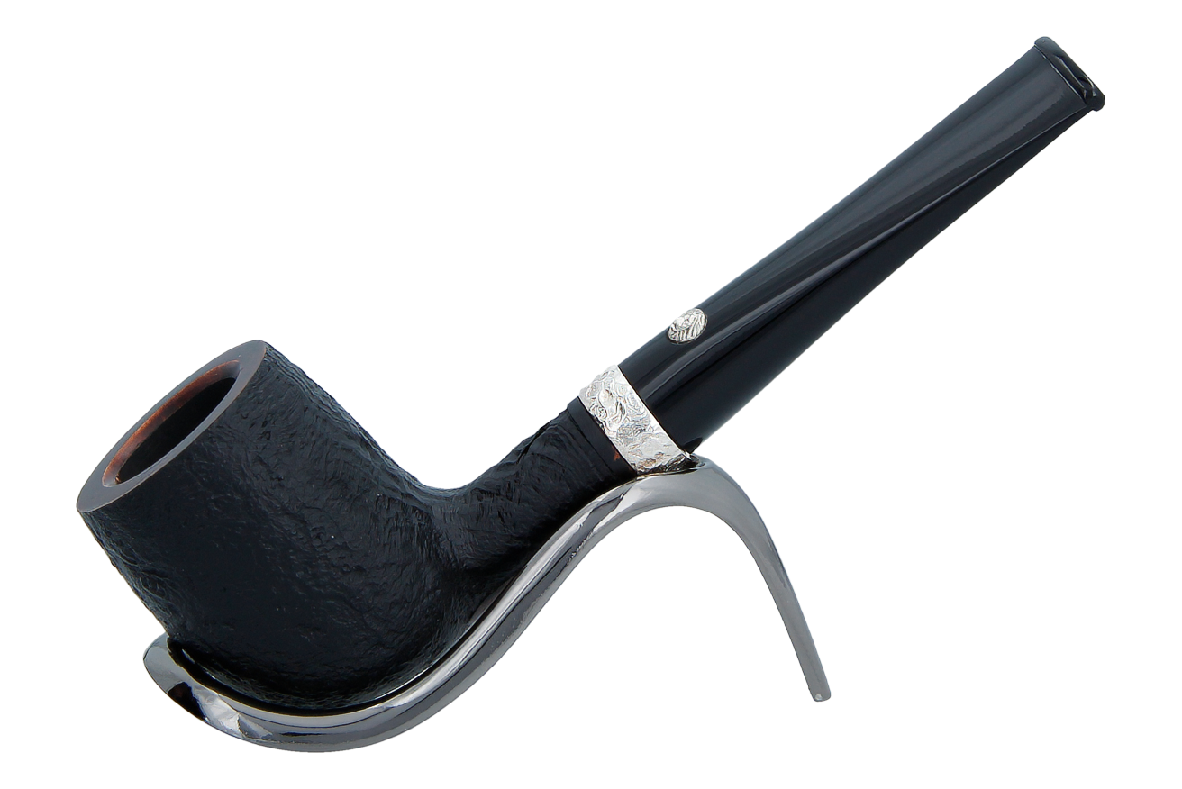 Barling Trafalgar Fossil Briar Pipe - Shape 1812 Smoke-King