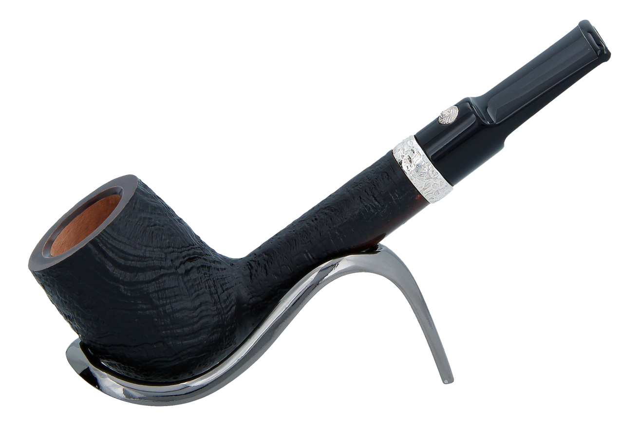 Barling Trafalgar Fossil Briar Pipe - Shape 1814 Smoke-King