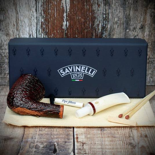 Savinelli Avorio Rustic Brown 920 - 6mm Briar Pipe