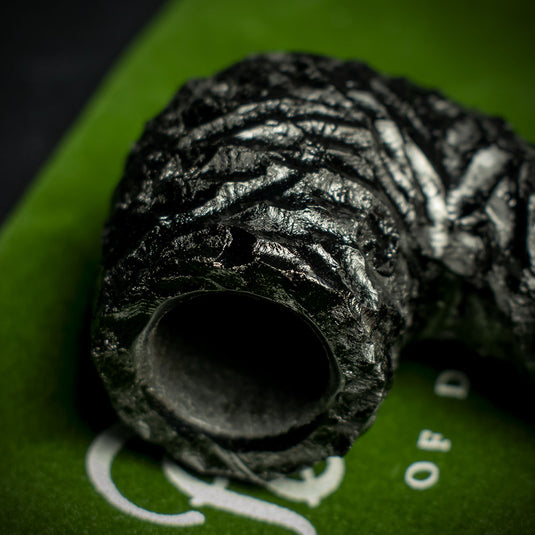 Peterson of Dublin Dracula Rusticated Briar Smoking Pipe - Shape XL90