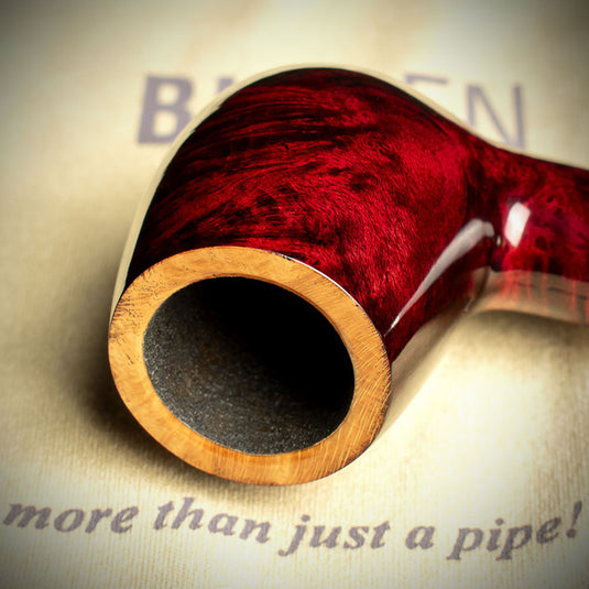 Big Ben Sylvia Two Tone Red Polish 9mm Briar Pipe - Shape 808