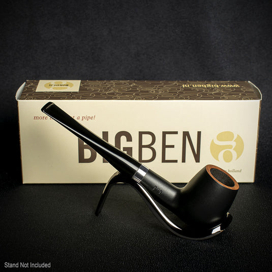 Big Ben Sylvia Black Matte 9mm Briar Pipe - Shape 808