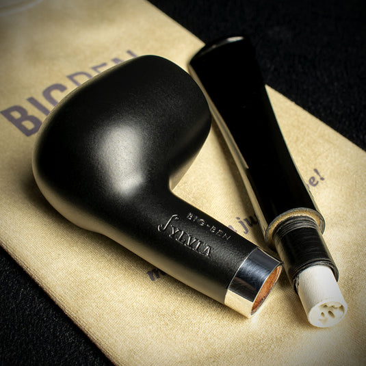 Big Ben Sylvia Black Matte 9mm Briar Pipe - Shape 808