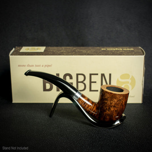 Big Ben Sylvia Tan Polish Briar Smoking Pipe - Shape 855