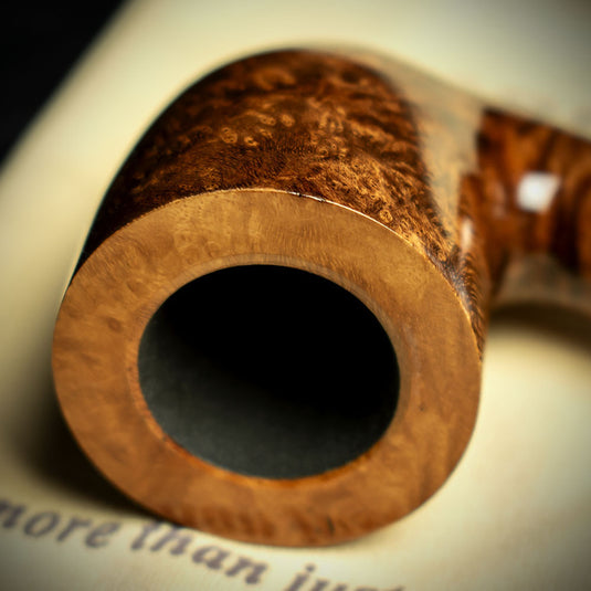 Big Ben Sylvia Tan Polish Briar Smoking Pipe - Shape 855