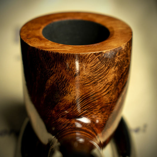 Big Ben Sylvia Tan Polish Briar Smoking Pipe - Shape 855