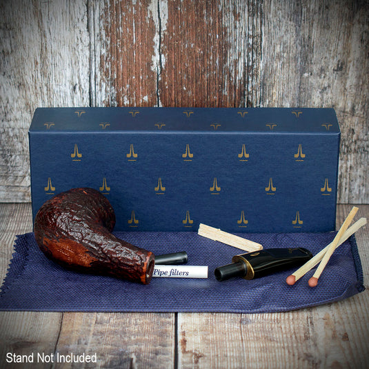 Savinelli Lollo Rusticated Brown (Marrone) 01 - 6mm Briar Pipe