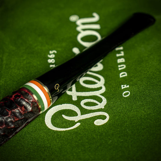 Peterson of Dublin St. Patrick's Day 2026 Rusticated Briar Pipe - Shape 15