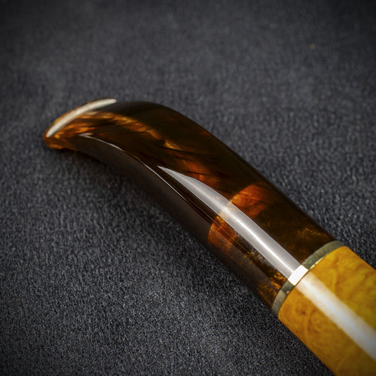 Jean Claude 9mm Filter Tortoise Shell Briar Smoking Pipe - Shape 03