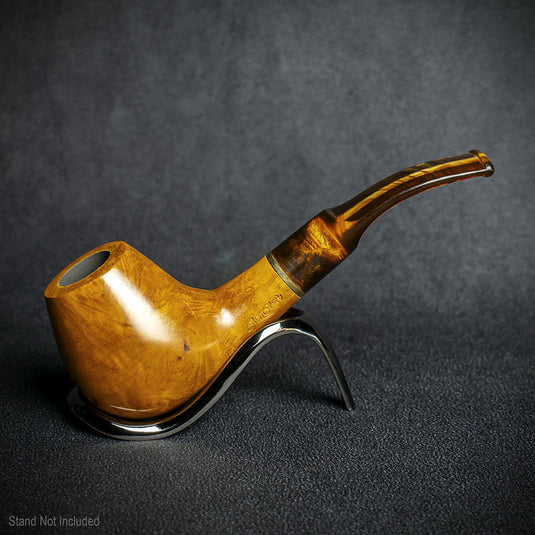 Jean Claude 9mm Filter Tortoise Shell Briar Smoking Pipe - Shape 02