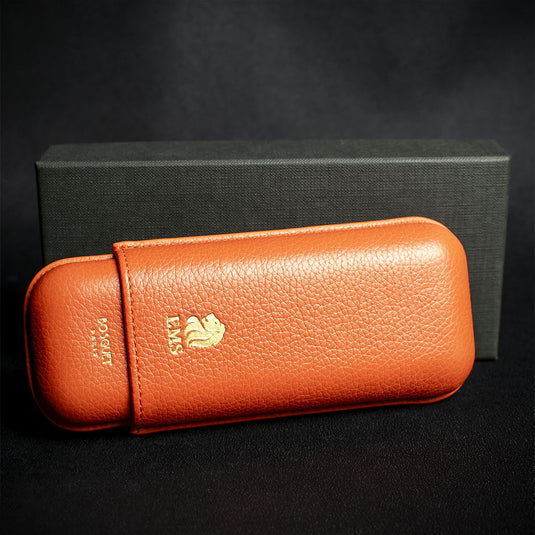 Bosquet EMS Leather Cigar Case (Limited Edition) Naranja