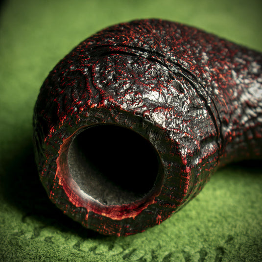 Peterson of Dublin Sherlock Holmes Deerstalker Red Sandblast Briar Pipe