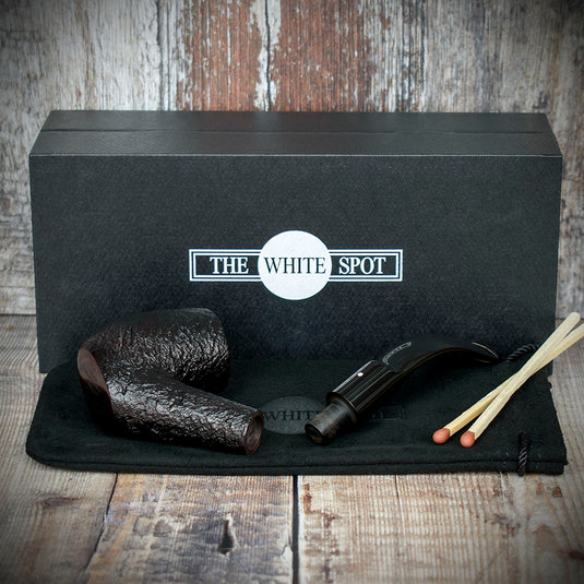 Alfred Dunhill White Spot Briar Smoking Pipe - Shell GP4 Quaint