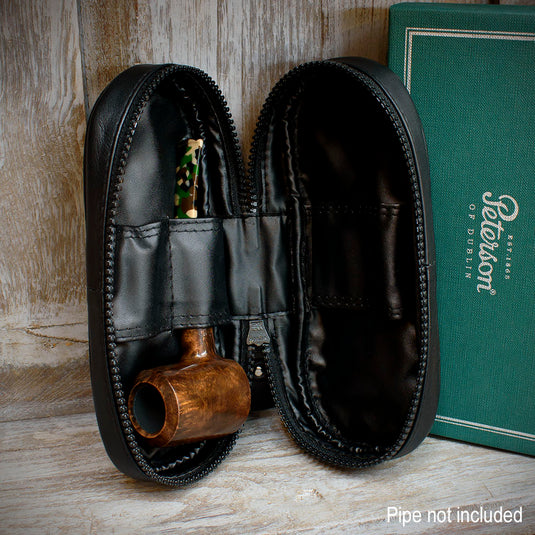 Peterson Leather Pipe Travel/Storage Bag - POU-132 - Black