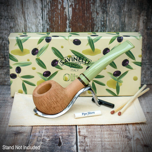 Savinelli Oliva Natural Rustic 315 - 6mm Pipe **DISC**