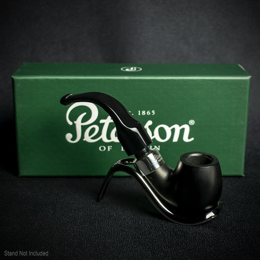 Peterson of Dublin Deluxe System Ebony 12.5 Briar Smoking Pipe - Shape 68