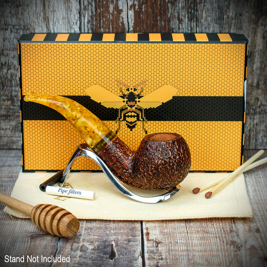 Savinelli Miele Rusticata Brownblast 642 - 6mm Briar Pipe