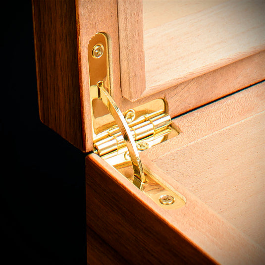 Cigar Humidor Walnut 50 Capacity - HU17