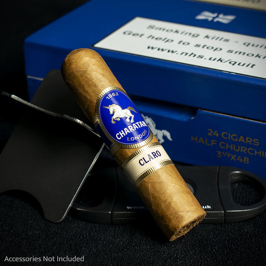 Charatan Nicaraguan Claro Half Churchill Cigars - Box of 24