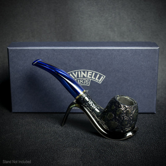 Savinelli Alligator Blue 6mm Briar Smoking Pipe - Shape 626